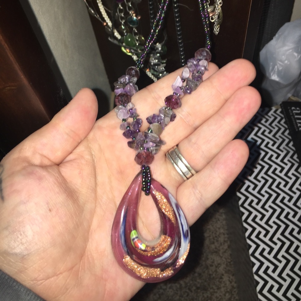 Beaded Purple necklace